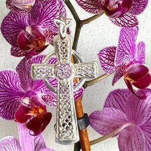 Vintage Celtic Cross Sterling Silver with Chain